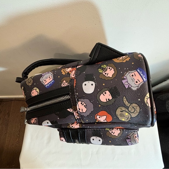 LOUNGEFLY Mini Backpack Harry Potter All Characters Adjustable Straps Zipper - Picture 15 of 15